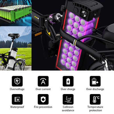Vélo profond d'Ion Battery Pack For Electric de lithium du cycle 48V 17.5Ah