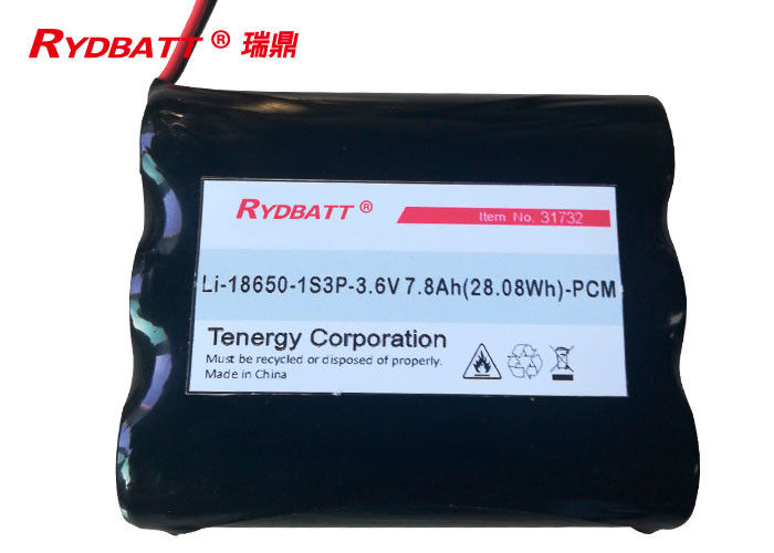 Paquet 3.7V 7.8Ah/paquet électrique de batterie de l'ion 18650 de 1S3P Li de batterie de bicyclette