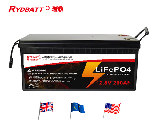 batteries de phosphate de fer de lithium de 12.8V 200Ah LFP LiFePO4 32700 cellules 2000 cycles