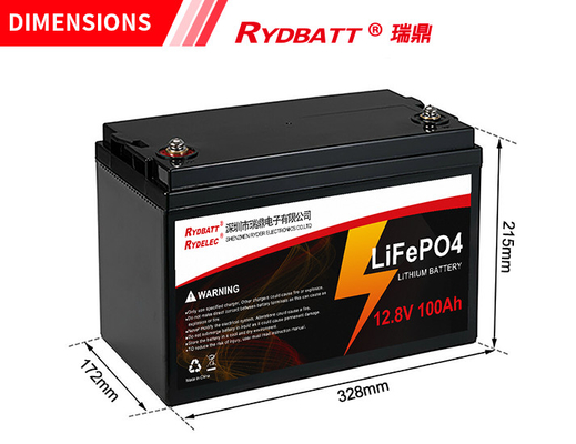 batterie au lithium de 12V 100Ah LiFePO4 2000cycles rechargeable construite dans BMS