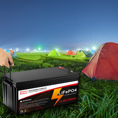 La batterie profonde rechargeable Bluetooth de cycle de 12V 200Ah LiFePO4 imperméabilisent pour le camp de rv