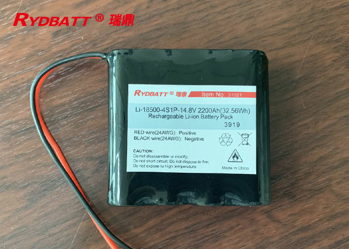paquet de batterie du paquet de la batterie 4s1p 18650/14.8V 2.2Ah Li 18650 industriel